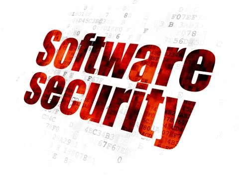 Privacy concept: Software Security on Digital background Stock Illustration