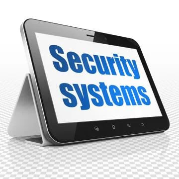 Privacy concept: Tablet Computer with Security Systems on display Stock-Illustration