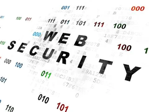 Privacy concept: Web Security on Digital background Stock Illustration