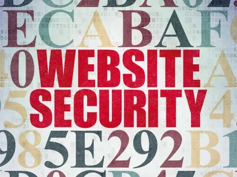 Privacy concept: Website Security on Digital Paper background 스톡 일러스트