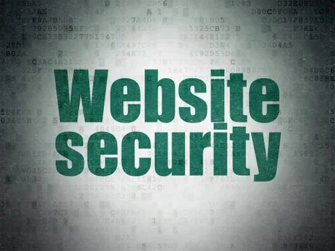 Privacy concept: Website Security on Digital Data Paper background Stock Illustration