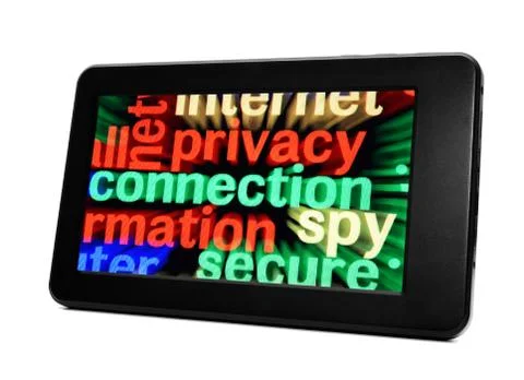 Privacy connection word cloud Stock Illustration