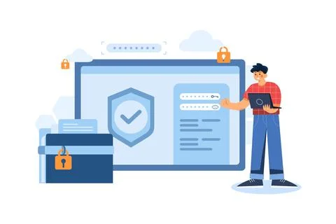 Privacy Data Protection Stock Illustration