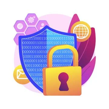 Privacy engineering abstract concept vector illustration. Stock Illustration