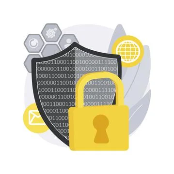 Privacy engineering abstract concept vector illustration. Stock Illustration