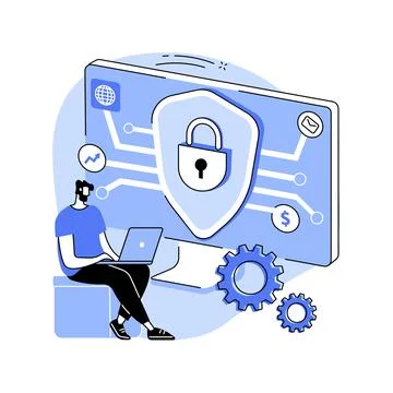 Privacy engineering abstract concept vector illustration. Stock Illustration