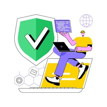 Privacy engineering abstract concept vector illustration. Stock Illustration