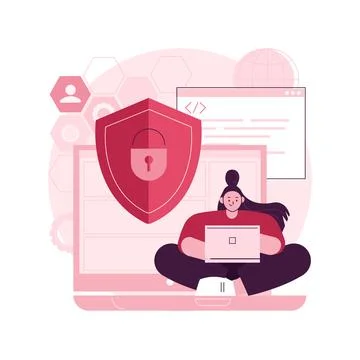 Privacy engineering abstract concept vector illustration. Stock Illustration
