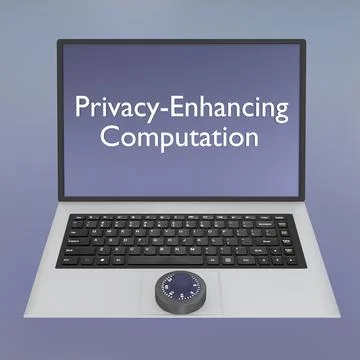 Privacy-Enhancing Computation concept Stock Illustration