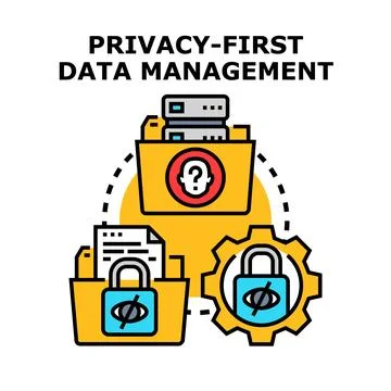 Privacy first data management system for user data security イラスト素材