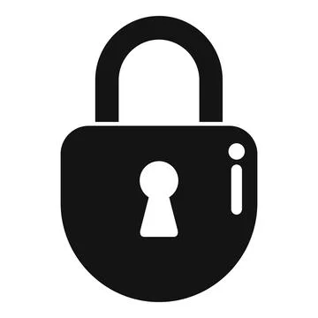 Privacy locker icon simple vector. Computer protect Stock Illustration