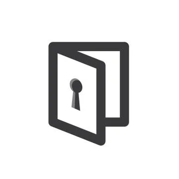 Privacy mode icon with security feature - lock or prohibited Stock Illustration