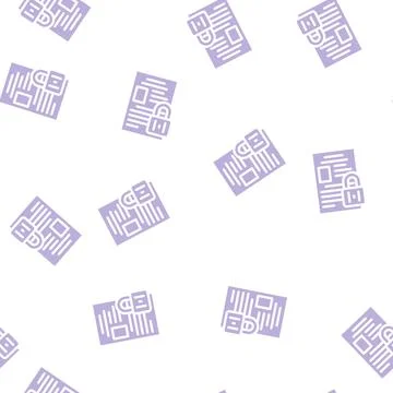Privacy padlock glyph vector seamless pattern Illustration