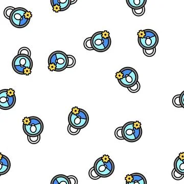 Privacy padlock vector seamless pattern Illustrazione stock