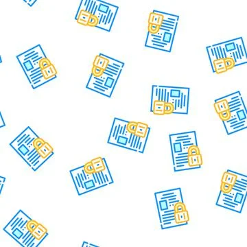 Privacy padlock vector seamless pattern Stockillustratie