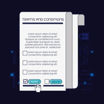 Privacy policy digital security イラスト素材