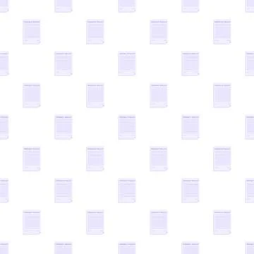 Privacy policy document pattern seamless background Stockillustratie