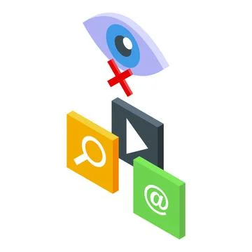 Privacy Policy icon isometric vector. Data law Stockillustratie
