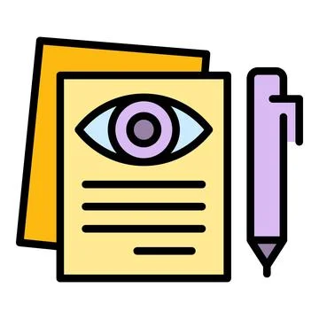 Privacy policy icon vector flat Illustrazione stock