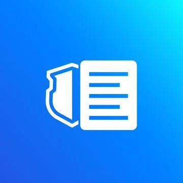 Privacy policy vector icon for web Stock Illustration