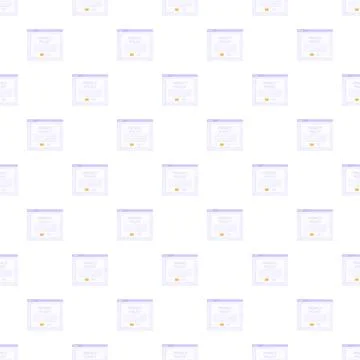 Privacy policy window seamless pattern for internet protection 库存插图