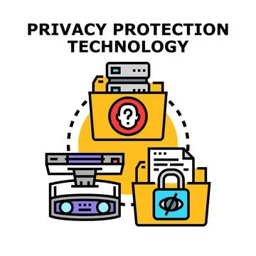Privacy protection technology securing sensitive personal information イラスト素材