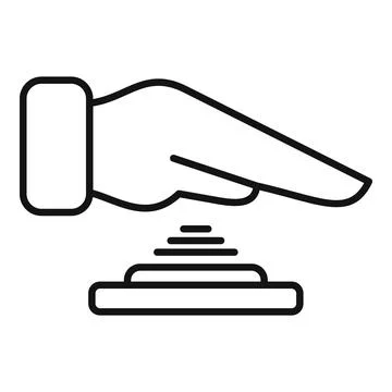 Privacy rec data icon outline vector. Smart bio access Stock Illustration