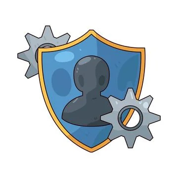Privacy setting illustration Stock Illustration