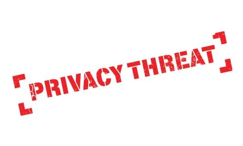 Privacy Threat rubber stamp Stock Illustration