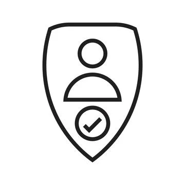 Privacy vector icon design template Ilustração Stock