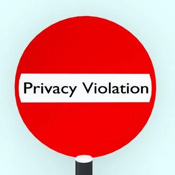 Privacy Violation concept Stock Illustration