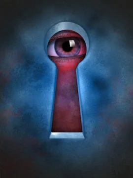 Privacy violation Stock Illustration