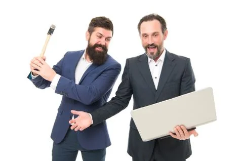 Privacy violation. Internet connection failure. Computer service concept Stock Photos