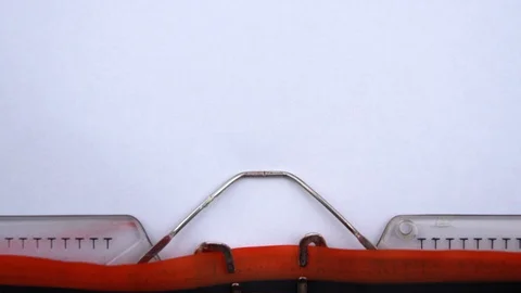 Privacy - word printed on an old typewriter in red letters, close up. Stock-Footage 126644314