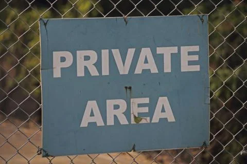 Private Area Board Stock Photos