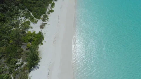 Private Beach Aerial Stock Footage 63431626