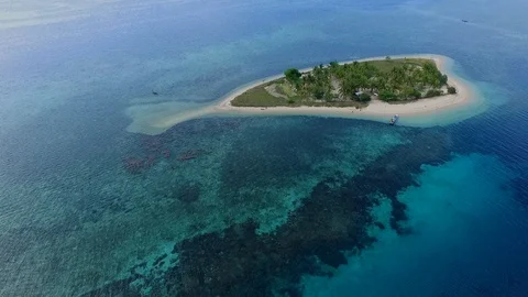 Private Beach Stock Footage 91861969