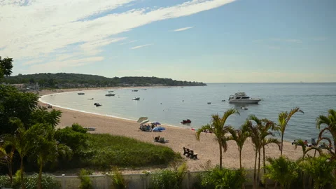 Private beach in the hamptons Vídeos de archivo 201121439