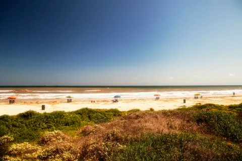 Private beach Foto stock