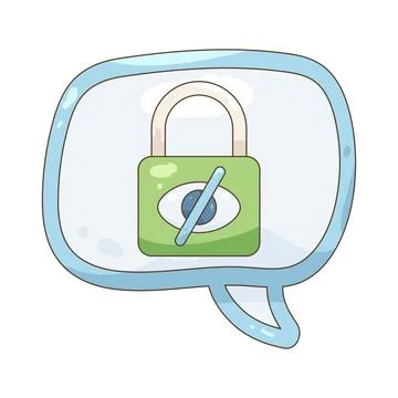Private chat bubble Иллюстрация