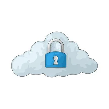 Private cloud illustration Stock Illustration
