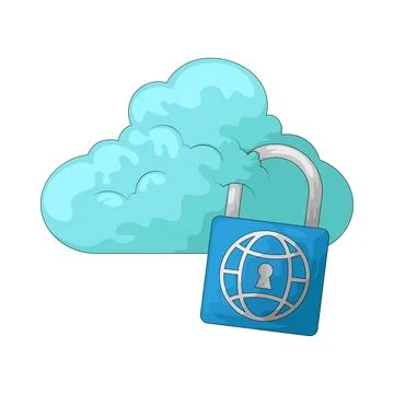 Private cloud illustration Stock Illustration