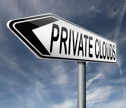 Private clouds Illustrazione stock