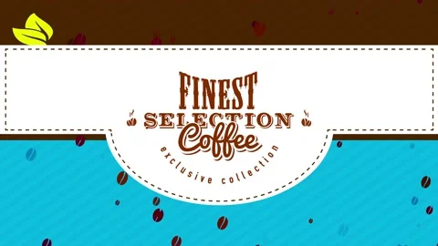 Private coffee stack purse front from best beans selecting with secure toast Stock Footage 130928514