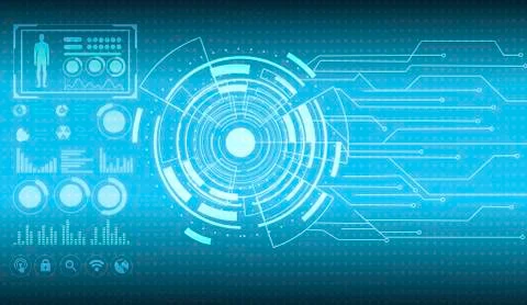 Private data access. Identity verification system with fingerprint scan イラスト素材