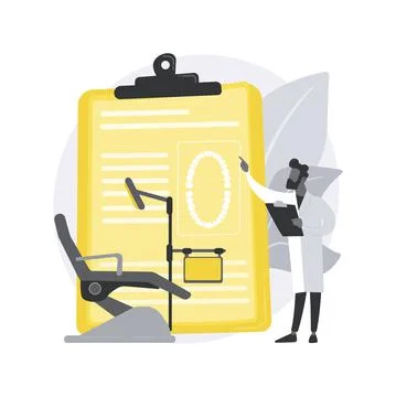 Private dentistry abstract concept vector illustration. Stock Illustration