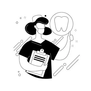 Private dentistry abstract concept vector illustration. Stock Illustration