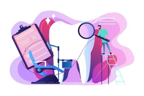 Private dentistry concept vector illustration. Stock Illustration