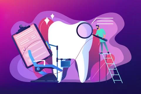 Private dentistry concept vector illustration. Stock Illustration