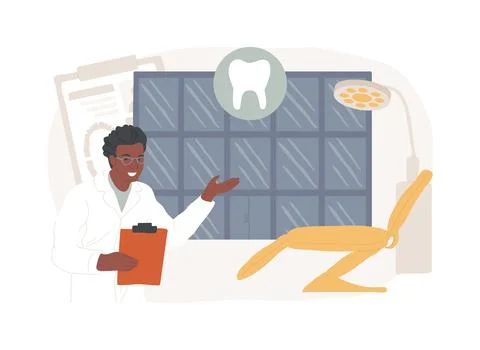 Private dentistry isolated concept vector illustration. イラスト素材
